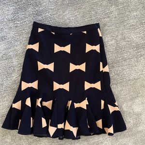 Anthropologie Skirt with Bow pattern